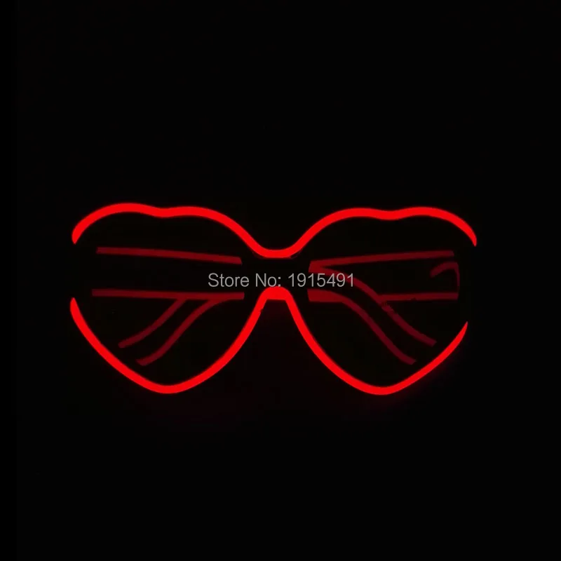 10 Color Available Shape of Heart LED Neon Eyeglasses Novelty Lighting Happy EL wire Love Sunglasses for Bar,Dating,Shopping
10 Color Available Shape of Heart LED Neon Eyeglasses Novelty Lighting Happy EL wire Love Sunglasses for Bar,Dating,Shopping