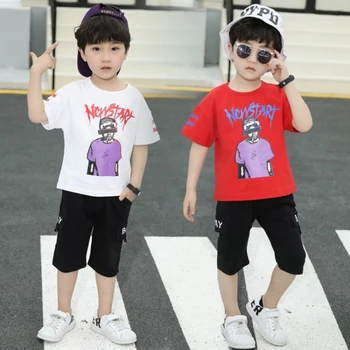 Summer boys 2 pcs set baby short sleeve tee shirt + shorts kids suit children streetwear fashion star icon letter 2 to 7 yrs
Summer boys 2 pcs set baby short sleeve tee shirt + shorts kids suit children streetwear fashion star icon letter 2 to 7 yrs