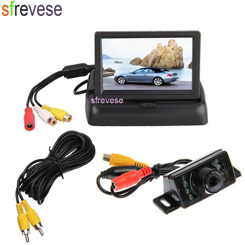 4.3" LCD Foldable Monitor Car Rear View Kit + 7 LED IR Night Vision Car Reversing Parking Backup Camera System
4.3" LCD Foldable Monitor Car Rear View Kit + 7 LED IR Night Vision Car Reversing Parking Backup Camera System