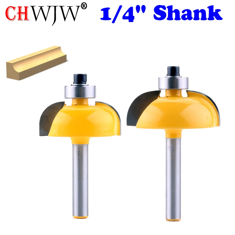 1pc 1/4" Shank Cove Bit With Bearing Woodworking Tool 2 Flute Trimming Router Bits For Wood Endmill Milling Cutter
1pc 1/4" Shank Cove Bit With Bearing Woodworking Tool 2 Flute Trimming Router Bits For Wood Endmill Milling Cutter