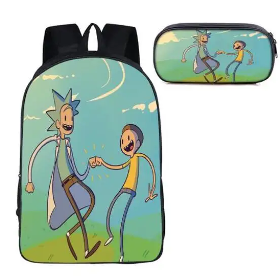 16 Inch Rick and Morty School Bags Set Pencil Bag Kids School Backpack Girls Boys Bookbag Children Teens Travel Gift
16 Inch Rick and Morty School Bags Set Pencil Bag Kids School Backpack Girls Boys Bookbag Children Teens Travel Gift