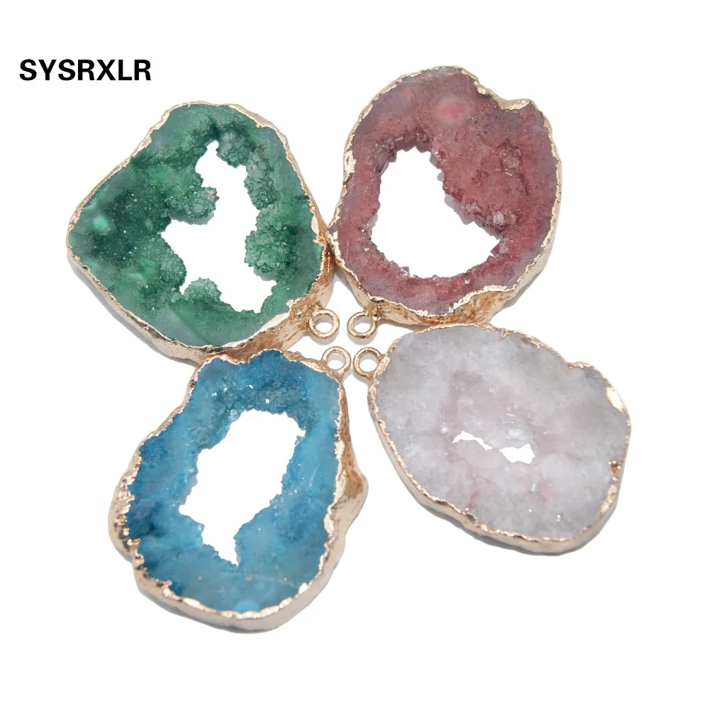 1 PCS Natural Drusy Colorful Crystal Pendant Irregular Geode Stone Pendant For Jewelry Making Diy Necklace Bracelet Earring
1 PCS Natural Drusy Colorful Crystal Pendant Irregular Geode Stone Pendant For Jewelry Making Diy Necklace Bracelet Earring