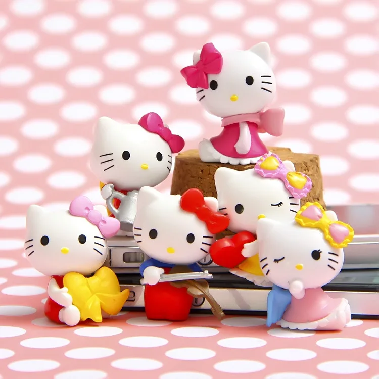 6pcs/set Hello Kitty Action Figure Cartoon Toys girls set Anime hello kitty cute Christmas party supply for Children Kid Figures
6pcs/set Hello Kitty Action Figure Cartoon Toys girls set Anime hello kitty cute Christmas party supply for Children Kid Figures