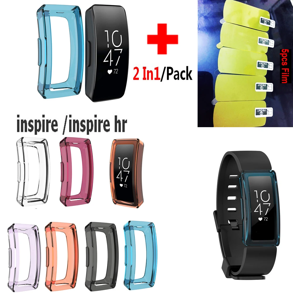 2 In1 For Fitbit Inspire/Inspire HR Cover Case Protector TPU Frame Shockproof Shell for Fitbit Inspire Screen Protective film
2 In1 For Fitbit Inspire/Inspire HR Cover Case Protector TPU Frame Shockproof Shell for Fitbit Inspire Screen Protective film