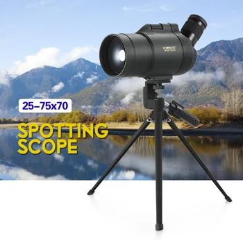Visionking 25-75x70 Anti-fog Telescope Waterproof Angled Spotting Scope Bak4 Prism Monocular for Bird Watching Travel Hunting
Visionking 25-75x70 Anti-fog Telescope Waterproof Angled Spotting Scope Bak4 Prism Monocular for Bird Watching Travel Hunting