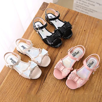 Summer Bowtie Sandals for Gilrs All-match Boutique Soft Sole PU Leather Dress Shoes 3 Colors Party Performance Shoes Size27-37
Summer Bowtie Sandals for Gilrs All-match Boutique Soft Sole PU Leather Dress Shoes 3 Colors Party Performance Shoes Size27-37