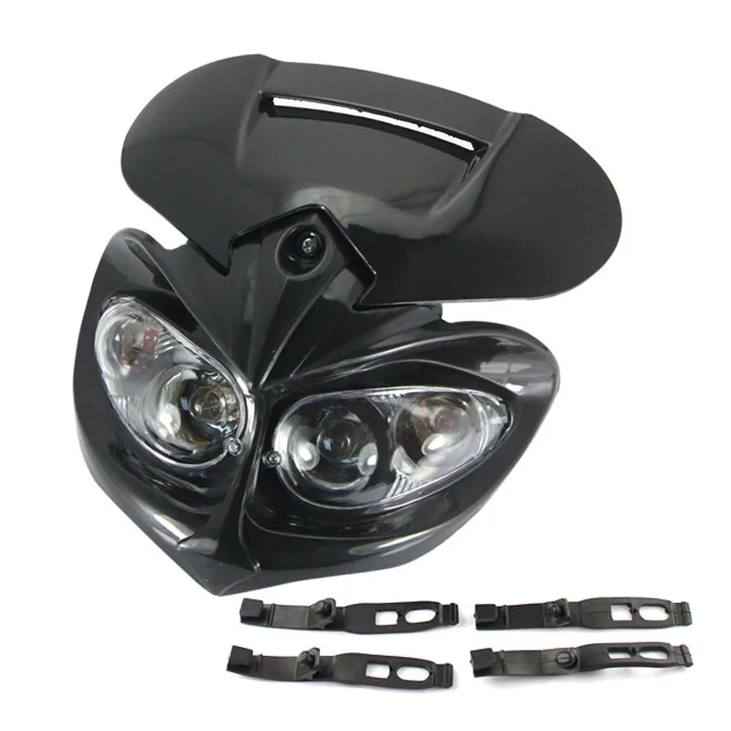 Universal Head Light Fairing Motorcycle Dual Sport Lamp with Mounting Strap Street Fighter Off-road and Street Ran Dirt Bike
Universal Head Light Fairing Motorcycle Dual Sport Lamp with Mounting Strap Street Fighter Off-road and Street Ran Dirt Bike