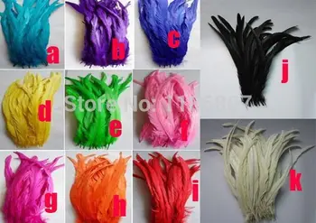 Multi-Colors Dyed Loose Rooster Tail Feathers For Dress/Hats Trims 11color 12 -14inches Chicken feathers100pcs/lot
Multi-Colors Dyed Loose Rooster Tail Feathers For Dress/Hats Trims 11color 12 -14inches Chicken feathers100pcs/lot