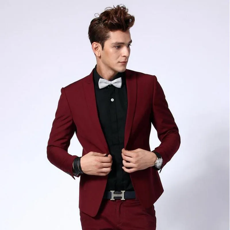Custom Made Fashion Burgundy Men Business Suits Wedding Prom man Suit With Pant Slim Fit Best Man Groom Tuxedos Costume Homme
Custom Made Fashion Burgundy Men Business Suits Wedding Prom man Suit With Pant Slim Fit Best Man Groom Tuxedos Costume Homme