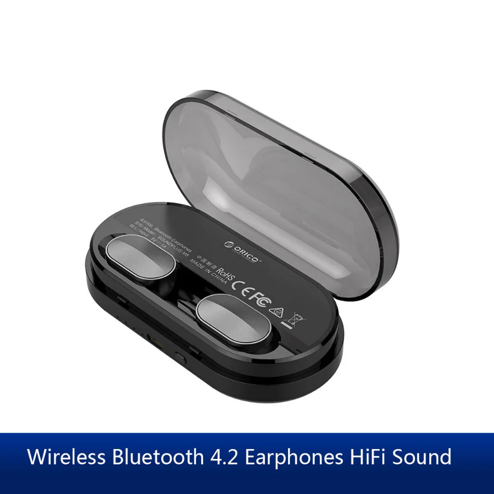Orico Wireless Bluetooth earphone mini stereo HIFI Bluetooth 4.2 TWS portable earbuds wireless headset Mobile gaming headset
Orico Wireless Bluetooth earphone mini stereo HIFI Bluetooth 4.2 TWS portable earbuds wireless headset Mobile gaming headset