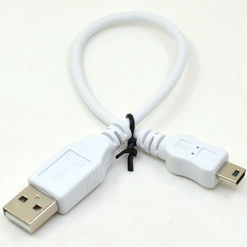 0.2M Mini USB Cable USB 2.0 A Male to Mini 5 Pin B White Data Sync Charging Cable For MP3 Player Hard Disk Camera Mini Speaker
0.2M Mini USB Cable USB 2.0 A Male to Mini 5 Pin B White Data Sync Charging Cable For MP3 Player Hard Disk Camera Mini Speaker