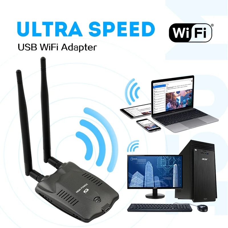 150 Мбит/с USB Wifi адаптер Ralink 3070 сетевой карта WLAN LAN Dongle Беспроводной с 2 * Антенна для