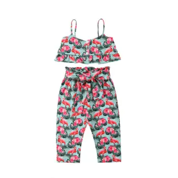 6M-5Y Toddler Kid Baby Girl Summer Cotton Halter Off Shoulder Sleeveless Flamingo Tops Long Pants Outfits Clothes 3Pcs Set
6M-5Y Toddler Kid Baby Girl Summer Cotton Halter Off Shoulder Sleeveless Flamingo Tops Long Pants Outfits Clothes 3Pcs Set