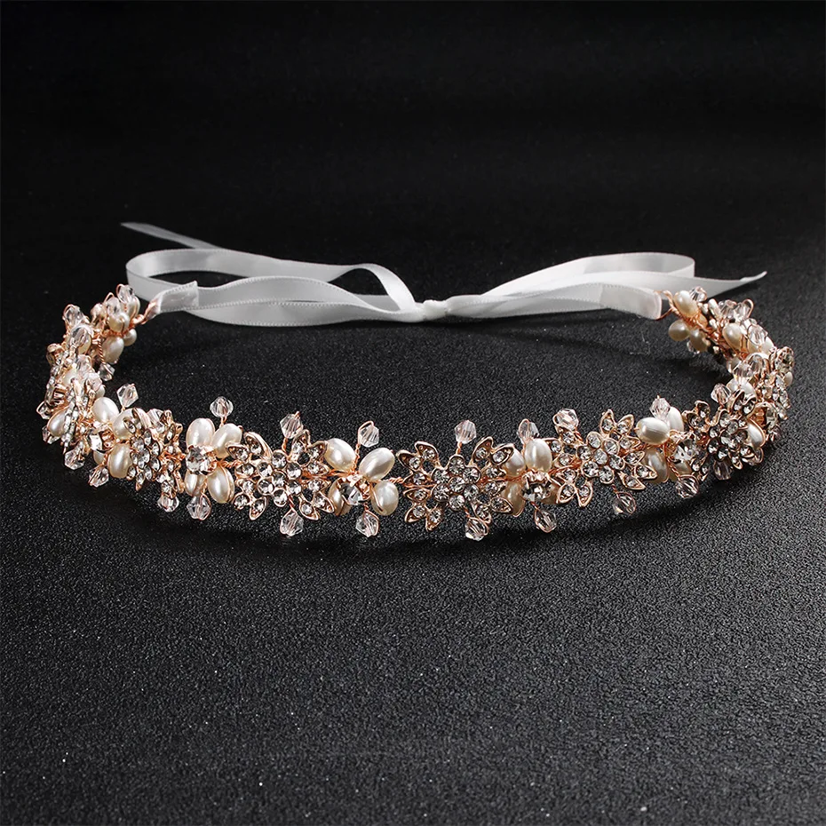 Floralbride Golden Wired Rhinestone Crystal Pearls Wedding Headband Bridal Hair Vine Hair Accessories Bridesmaids Women Jewelry
Floralbride Golden Wired Rhinestone Crystal Pearls Wedding Headband Bridal Hair Vine Hair Accessories Bridesmaids Women Jewelry
