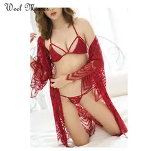 Weel Misses New Arrival 2017 Underwear Sets Bohemia Hollow Robe Sets Sexy Gown Red Black White 
Weel Misses New Arrival 2017 Underwear Sets Bohemia Hollow Robe Sets Sexy Gown Red Black White