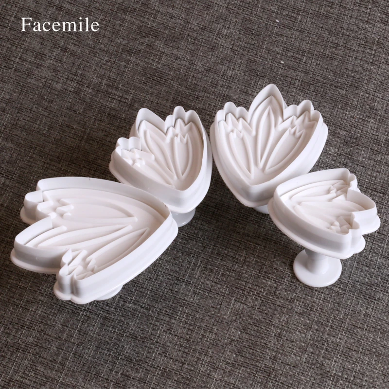 4pcs/set Veined Tulip Leaf Flower Fondant Gum Paste Cake Tool Cookie Plunger Cutter Baking Decoration 04015 Gift
4pcs/set Veined Tulip Leaf Flower Fondant Gum Paste Cake Tool Cookie Plunger Cutter Baking Decoration 04015 Gift