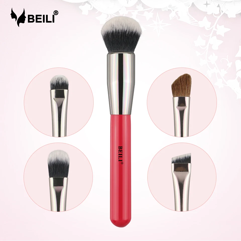 BEILI 1piece Professional Red Makeup Brushes Eyebrow Foundation Concealer eyeshade brush Box packing
BEILI 1piece Professional Red Makeup Brushes Eyebrow Foundation Concealer eyeshade brush Box packing