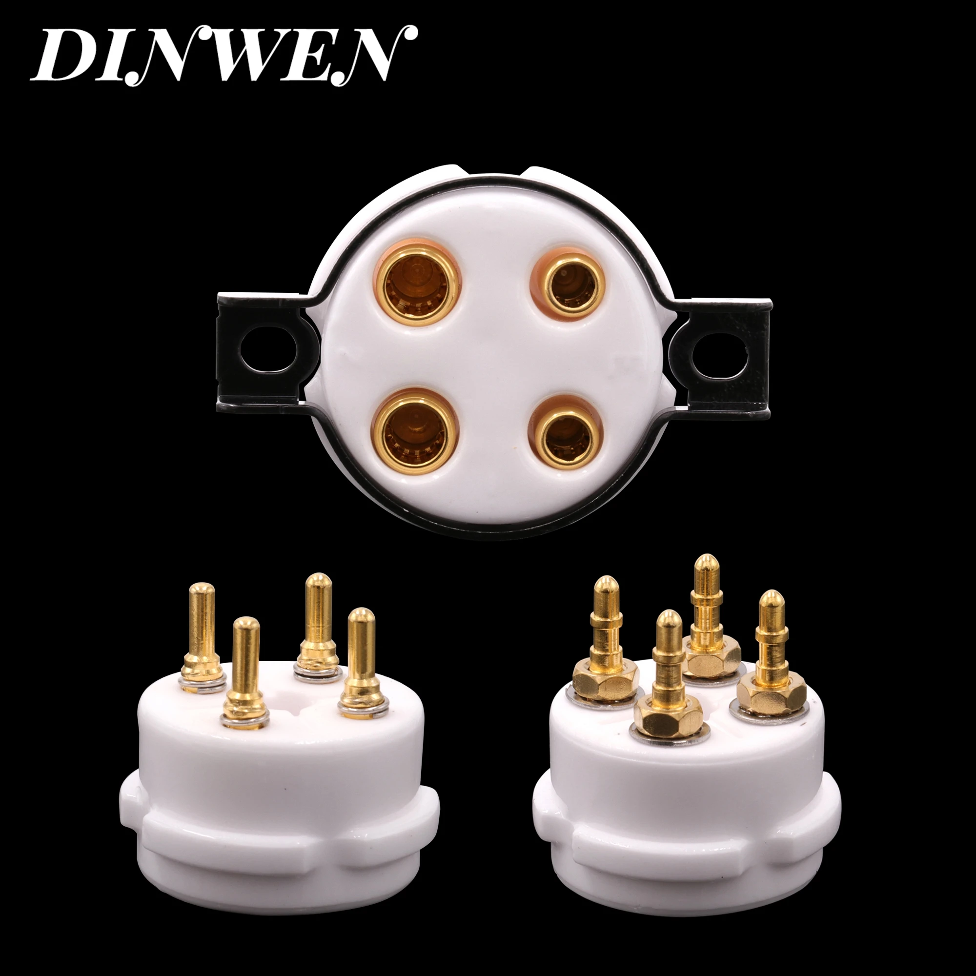 1PC 4PIN TUBE SOCKET EIZZ High End Ceramic Gold Plated Copper VALVE BASE for 300B 2A3 811 5Z3 45 71A Vintage Audio Amplifier DIY
1PC 4PIN TUBE SOCKET EIZZ High End Ceramic Gold Plated Copper VALVE BASE for 300B 2A3 811 5Z3 45 71A Vintage Audio Amplifier DIY