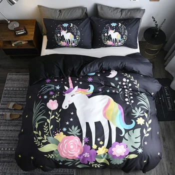 Cartoon Kids Bedding Linens Set Rainbow Unicorn Quilt Comforter Cover Pillowcases US Twin Childrens Bedclothes Duvet Cover Set
Cartoon Kids Bedding Linens Set Rainbow Unicorn Quilt Comforter Cover Pillowcases US Twin Childrens Bedclothes Duvet Cover Set