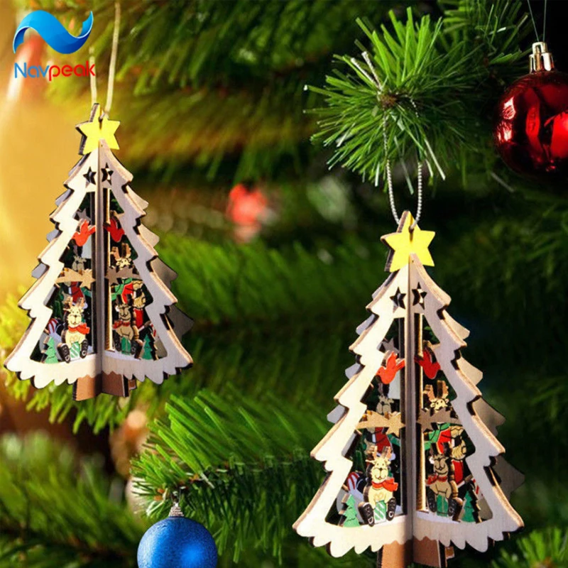 1PC Christmas Tree Ornament Hanging Xmas Tree 3D Wooden Christmas Pendants For Home Party Decorations
1PC Christmas Tree Ornament Hanging Xmas Tree 3D Wooden Christmas Pendants For Home Party Decorations