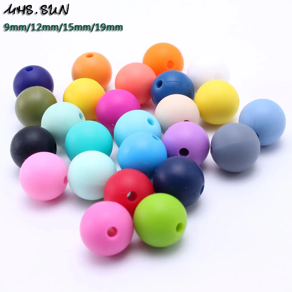 MSH.SUN 100% Food grade silicone beads 12mm/15mm/19mm teething silicone round bead for DIY nursing baby kid chewing jewelry
MSH.SUN 100% Food grade silicone beads 12mm/15mm/19mm teething silicone round bead for DIY nursing baby kid chewing jewelry