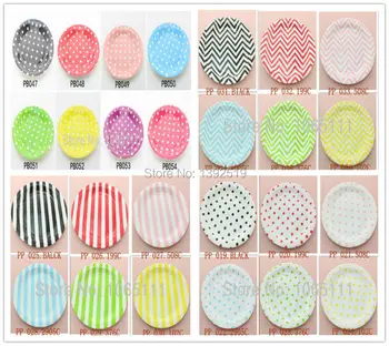 Free Shipping 2400pcs 26 color party accessories 9" Dot Stripe Chevron Polka dot Round Picnic Paper Plates
Free Shipping 2400pcs 26 color party accessories 9" Dot Stripe Chevron Polka dot Round Picnic Paper Plates