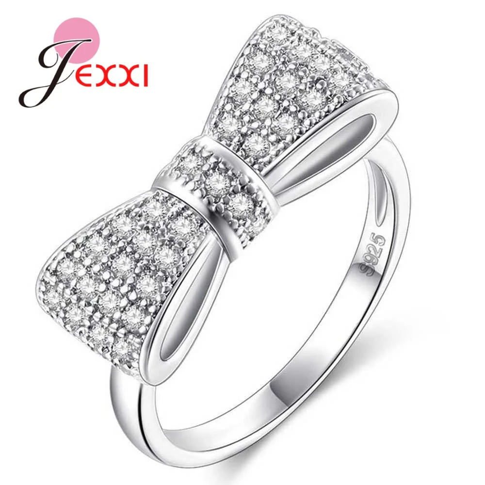 New Hot Sale 925 Sterling Silver Sparkling Bowknot Stackable Ring Micro Pave CZ Zircon for Women Valentine's Day Gift Jewelry
New Hot Sale 925 Sterling Silver Sparkling Bowknot Stackable Ring Micro Pave CZ Zircon for Women Valentine's Day Gift Jewelry