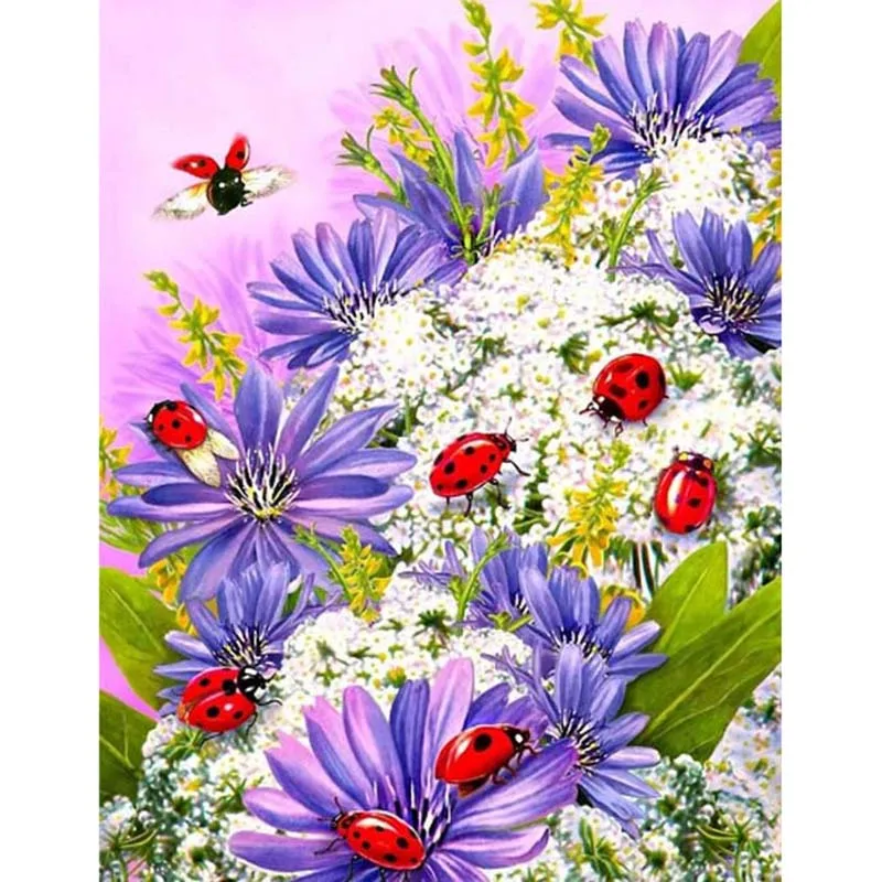 Diamond Embroidery DIY Needlework flower Diamond Painting pakket 3D 5D Rhinestones Decor Paintings