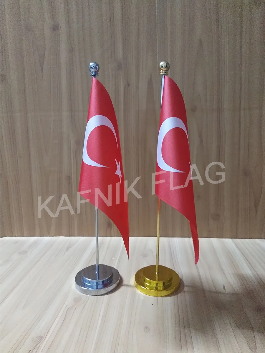KAFNIK,Turkey Office table desk flag with gold or silver metal flagpole base 14*21cm country flag free shipping
KAFNIK,Turkey Office table desk flag with gold or silver metal flagpole base 14*21cm country flag free shipping