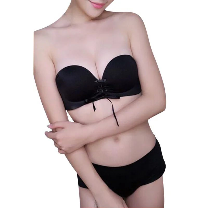 Sexy Women Invisible Bra Seamless Backless Removable Shoulder Strap Stretch Bra Push Up Underwear Female Bra New 2