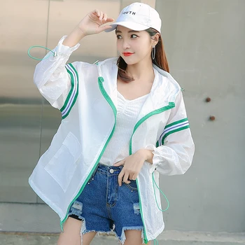 Summer Thin Hooded Jacket Casual Stand Collar Loose Wild Long Sleeve Female Bomber Jacket Fashion Sunscreen Cardigan Short Coat
Summer Thin Hooded Jacket Casual Stand Collar Loose Wild Long Sleeve Female Bomber Jacket Fashion Sunscreen Cardigan Short Coat