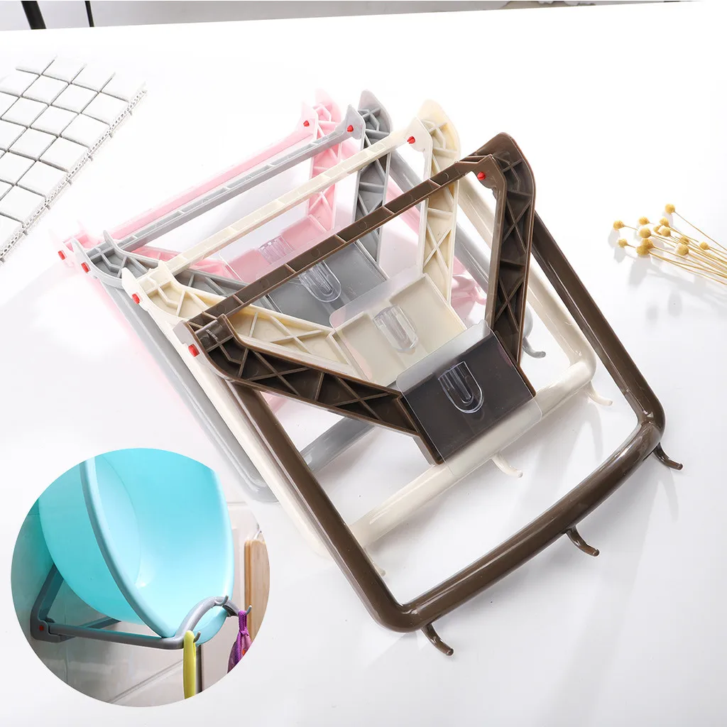Storage Rack Wall-Mounted Multi-Purpose Nail-Free Pot Cover Basin Hanging Basket Bathroom Accessory Kitchen Organizer 19jul9
Storage Rack Wall-Mounted Multi-Purpose Nail-Free Pot Cover Basin Hanging Basket Bathroom Accessory Kitchen Organizer 19jul9