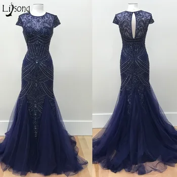 Luxury Navy Blue Sparkle Crystal Mermaid Evening Dresses 2019 Beaded Vintage Long Evening Gowns Saudi Arabic Abendkleider
Luxury Navy Blue Sparkle Crystal Mermaid Evening Dresses 2019 Beaded Vintage Long Evening Gowns Saudi Arabic Abendkleider