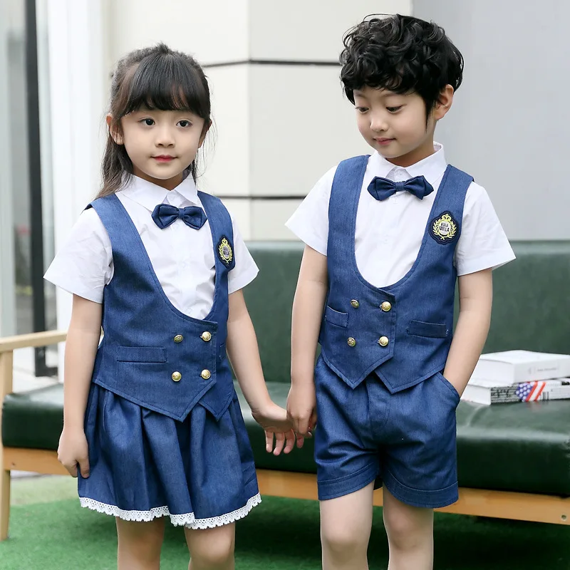 comfortable 100% cotton boys girls primary school jean uniform children kindergarden school clothes 1 set(3 pieces)
comfortable 100% cotton boys girls primary school jean uniform children kindergarden school clothes 1 set(3 pieces)