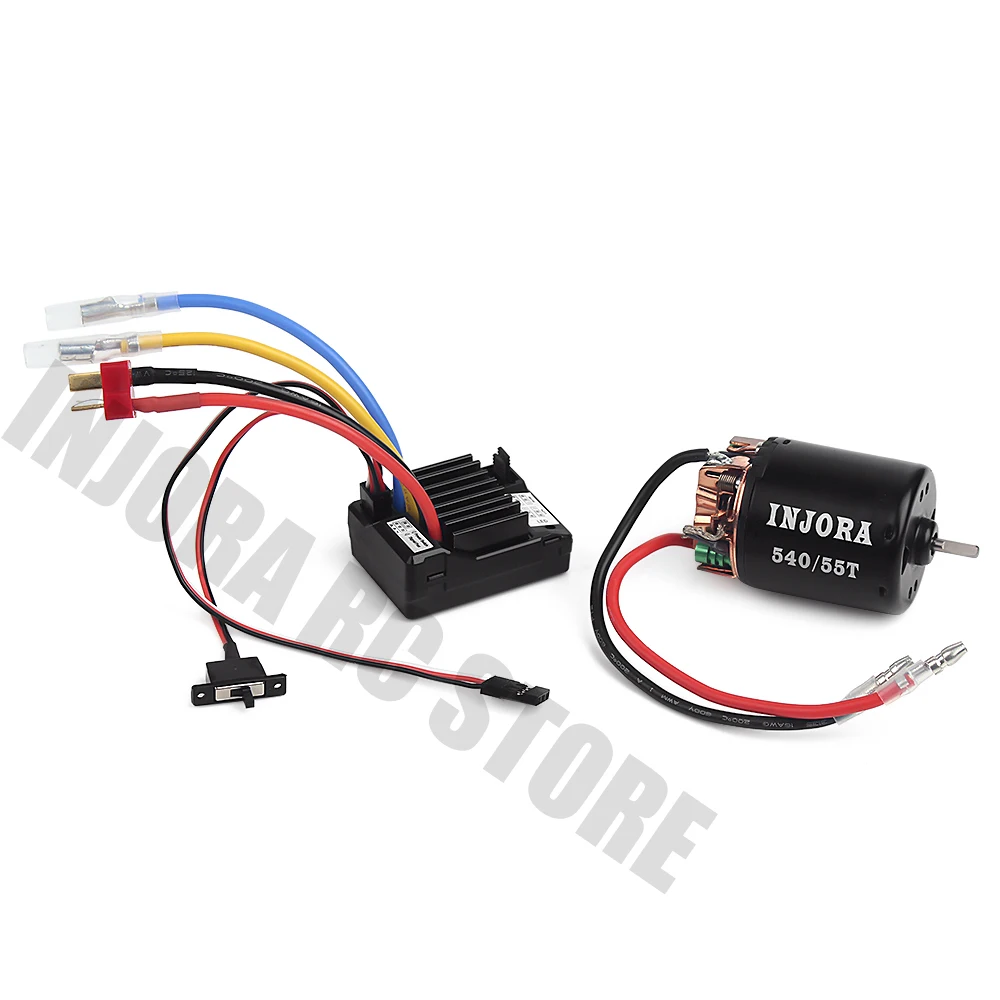Waterproof ESC Speed Controller and 540 Motor for 1/10 RC Crawler Axial SCX10 90046 D90 Traxxas TRX-4
Waterproof ESC Speed Controller and 540 Motor for 1/10 RC Crawler Axial SCX10 90046 D90 Traxxas TRX-4