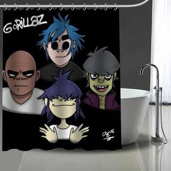 High Quality Gorillaz Printing Shower Curtain Waterproof Curtains Bathroom Decor with Hooks Custom your image More size
High Quality Gorillaz Printing Shower Curtain Waterproof Curtains Bathroom Decor with Hooks Custom your image More size