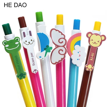 6 Pcs/lot Cartoon Ballpoint Pens Kawaii Stationery 0.5mm Blue Ball Pen For Writing Caneta Office Material School Supplies
6 Pcs/lot Cartoon Ballpoint Pens Kawaii Stationery 0.5mm Blue Ball Pen For Writing Caneta Office Material School Supplies