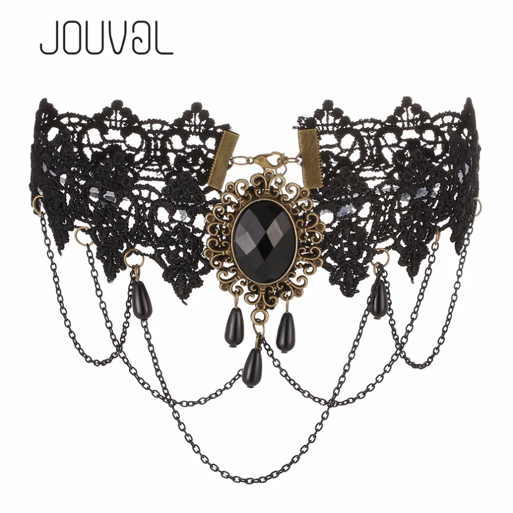 Sexy Gothic Chokers Black Lace Collar Neck Choker Necklace Vintage Victorian Women Chocker Steampunk Goth Jewelry SALE
Sexy Gothic Chokers Black Lace Collar Neck Choker Necklace Vintage Victorian Women Chocker Steampunk Goth Jewelry SALE
