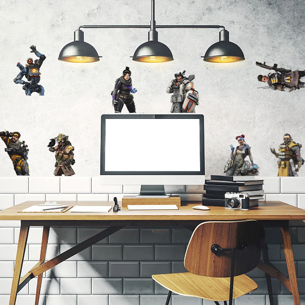 PVC Creative 8 Character Fortnighted Game APEX Hero Wall Sticker Furniture Decoration Sticker
PVC Creative 8 Character Fortnighted Game APEX Hero Wall Sticker Furniture Decoration Sticker
