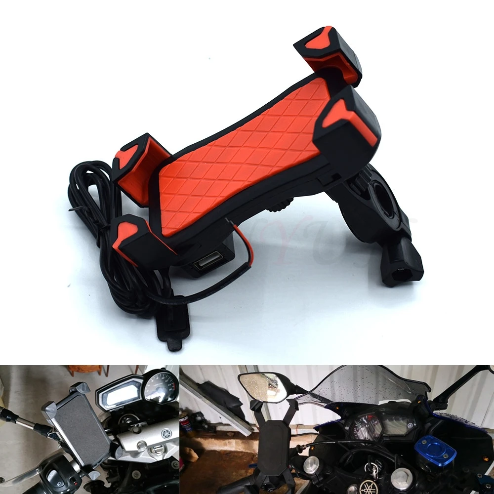 Universal Motorcycle Phone Holder Mobile Stand For Moto Support USB Charger Holder For Yamaha SUPERTENERE XT1200ZE FJR 1300 XJR
Universal Motorcycle Phone Holder Mobile Stand For Moto Support USB Charger Holder For Yamaha SUPERTENERE XT1200ZE FJR 1300 XJR