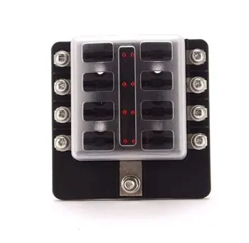 8 Circuit LED Fuse Block Blade Fuse Box with screw terminal block single plastic bag for Car Boat Marine Trike
8 Circuit LED Fuse Block Blade Fuse Box with screw terminal block single plastic bag for Car Boat Marine Trike