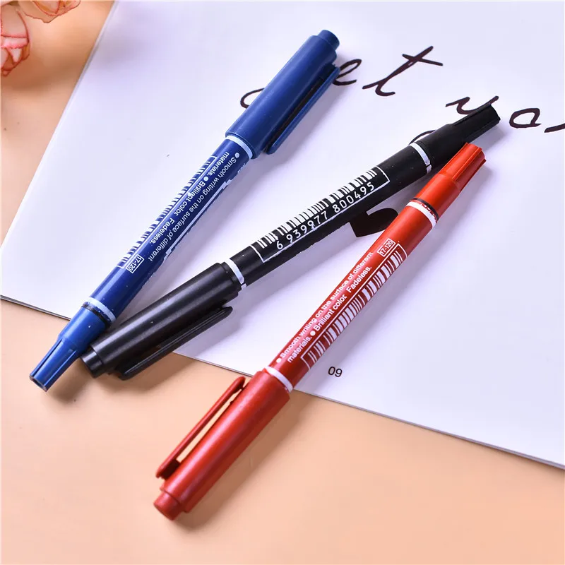 Small double-headed water-based notebook pen marker pen extremely fine non-fading CD-ROM pen
Small double-headed water-based notebook pen marker pen extremely fine non-fading CD-ROM pen