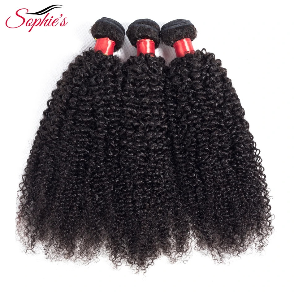 Sophie's Brazilian Kinky Curly Hair Wefts Human Hair Weaves 3 Bundles Non-Remy Natural Color Double Weft Human Hair Extensions
Sophie's Brazilian Kinky Curly Hair Wefts Human Hair Weaves 3 Bundles Non-Remy Natural Color Double Weft Human Hair Extensions