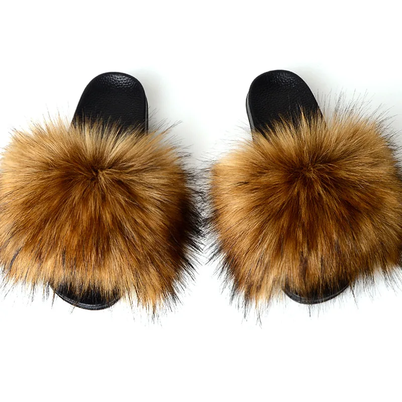 Fashion Fake Fox Fur Slippers Women Summer Slippers Flip Flops Casual Faux Fur Slides Plush Shoes Home Furry Flat Sandals Female
Fashion Fake Fox Fur Slippers Women Summer Slippers Flip Flops Casual Faux Fur Slides Plush Shoes Home Furry Flat Sandals Female