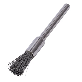 10 pc Stainless Steel 1/4 inch (6mm) Pen Wire Brush #532 with 1/8 inch (3mm) Shank for Dremel and Compatible Rotary Tool
10 pc Stainless Steel 1/4 inch (6mm) Pen Wire Brush #532 with 1/8 inch (3mm) Shank for Dremel and Compatible Rotary Tool