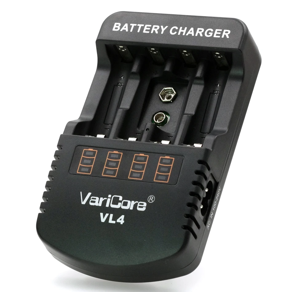 2018 new VariCore VL4 multi-function charger 1.48 V-1.5 V nickel-metal hydride AA /AAA 9V DC charger device 12V 1A .AC 100-240
2018 new VariCore VL4 multi-function charger 1.48 V-1.5 V nickel-metal hydride AA /AAA 9V DC charger device 12V 1A .AC 100-240