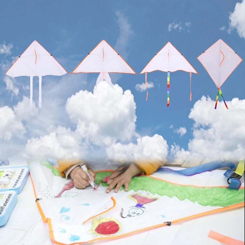 DIY Painting Kite Colorful Kite Flying Foldable Outdoor Beach Kite Children Kids Sport Funny Toys
DIY Painting Kite Colorful Kite Flying Foldable Outdoor Beach Kite Children Kids Sport Funny Toys
