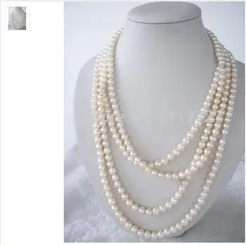 Women Gift Freshwater new fashion and moving 7-8mm White Akoya Cultured Pearl Necklace beads jewelry Natural Stone 70"BV39 Whole
Women Gift Freshwater new fashion and moving 7-8mm White Akoya Cultured Pearl Necklace beads jewelry Natural Stone 70"BV39 Whole