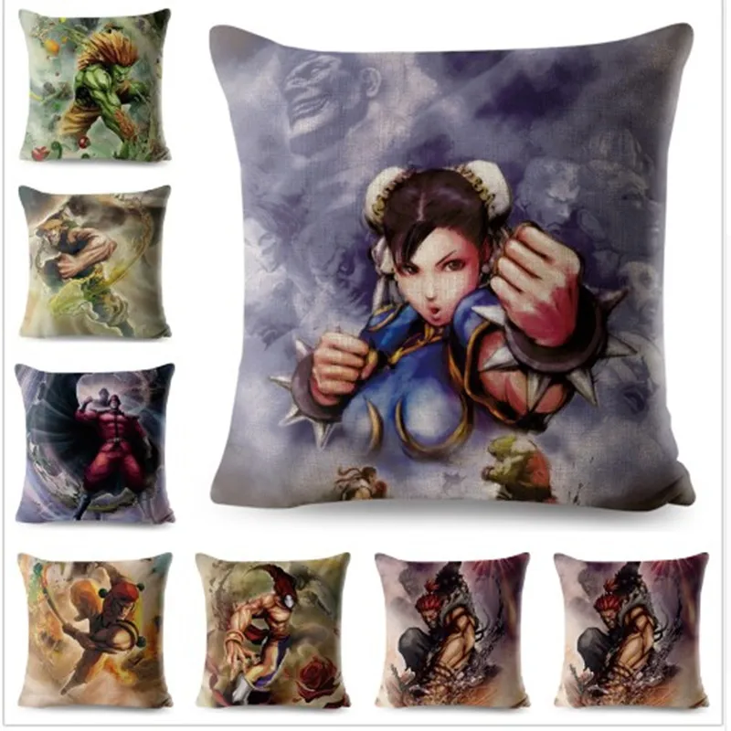 Cartoon Game SF Chun-Li Pattern Linen Pillow Case 45*45cm Cartoon Printed Cushion Cover Sofa Home Street Fighte Pillowcases
Cartoon Game SF Chun-Li Pattern Linen Pillow Case 45*45cm Cartoon Printed Cushion Cover Sofa Home Street Fighte Pillowcases