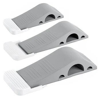 3x Decorative Door Stopper With Free Bonus Holders, Door Stop Works on All Floor Surfaces, Premium Rubber Door Stops Gray White
3x Decorative Door Stopper With Free Bonus Holders, Door Stop Works on All Floor Surfaces, Premium Rubber Door Stops Gray White